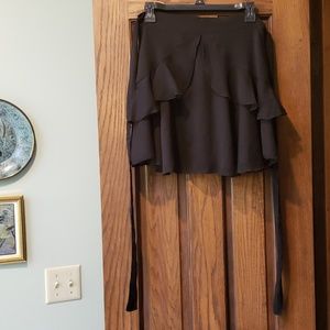 Black chiffon skirt
